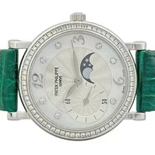 Patek Philippe 4958G Diamond MOP Moonphase 18K White Gold Manual 2