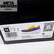 Puma US 12 Lakers All Pro Nitro 310392 05 2
