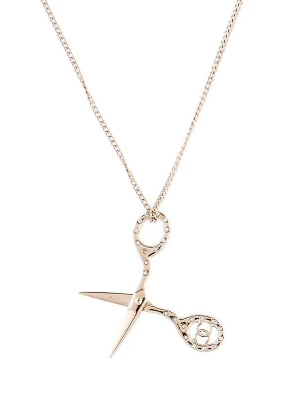 Chanel — 2022 Strass CC Scissors — Jewelry — resale