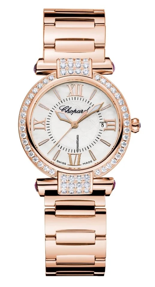 Worldofluxuryus — Chopard Imperiale 18K Rose Gold, Amethysts & Diamonds — Watch — resale