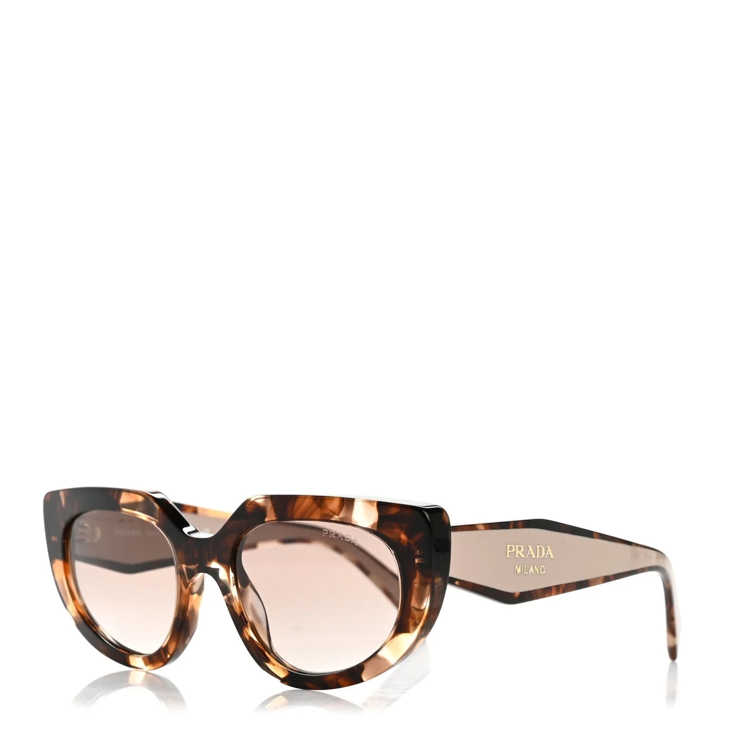 Prada — Acetate Sunglasses SPR D02 Tortoise Dark — Accessory — resale