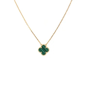 Van Cleef & Arpels — Alhambra 18K Yellow Gold and Malachite — Jewelry — resale