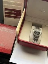Omega Seamaster 2236.50.00 36mm Mid Size Chronometer 18k White Gold Bezel 2