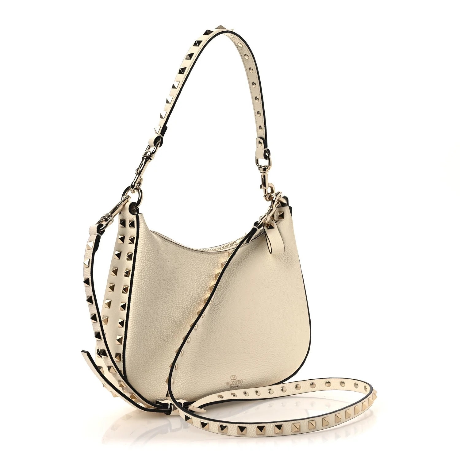 Grainy Small Rockstud Hobo 3