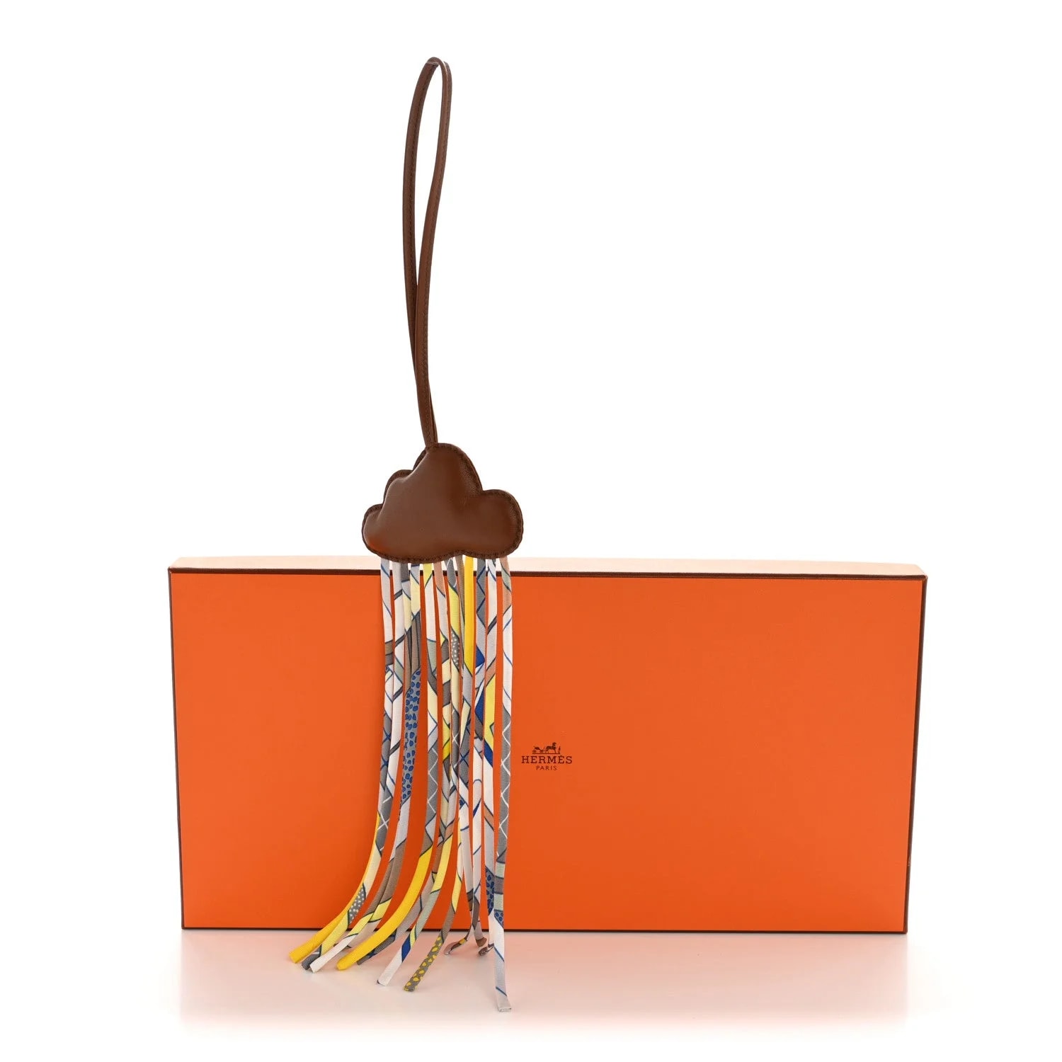 Twill Cord Cloud Bag Charm Noisette 4