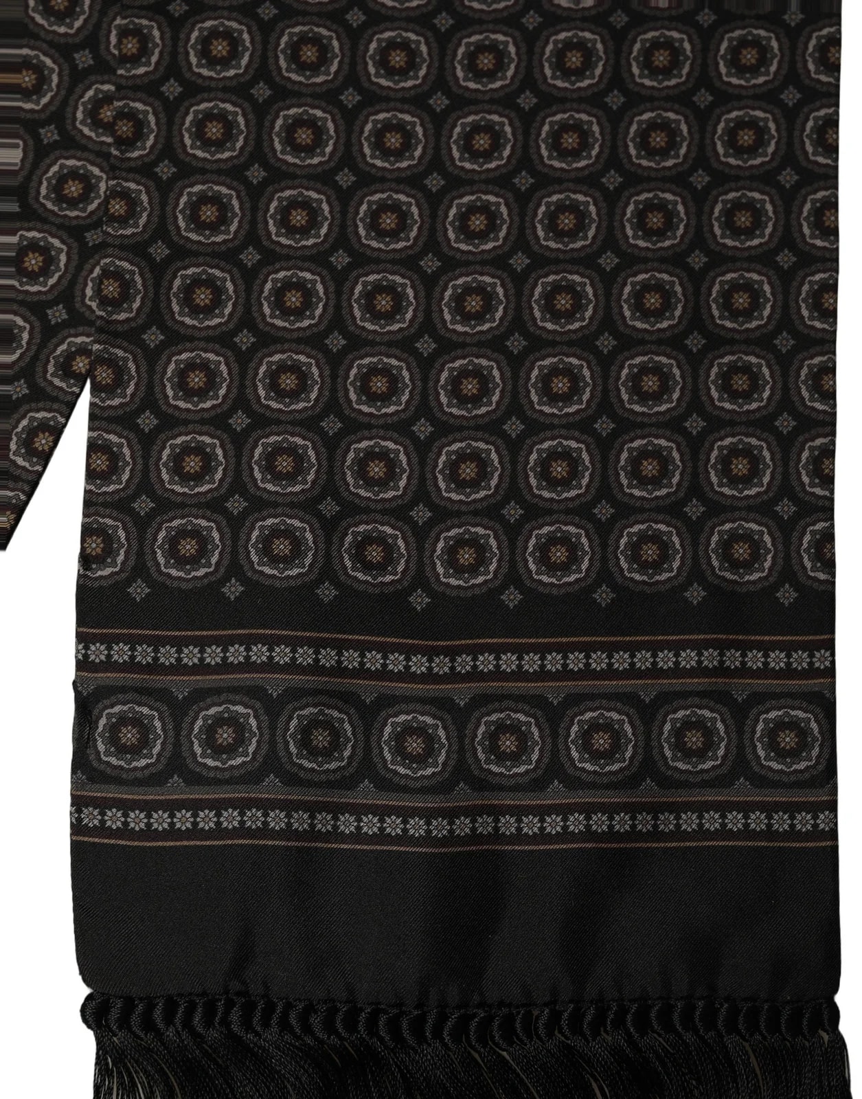 Dolce & Gabbana Geometric Fringed Neck Shawl Scarf 3