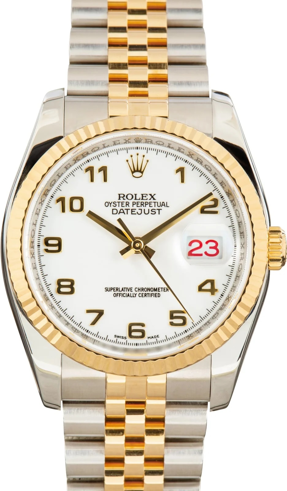 Rolex — Rolex Datejust 36 Ref 116233 White Arabic Dial — Watch — resale