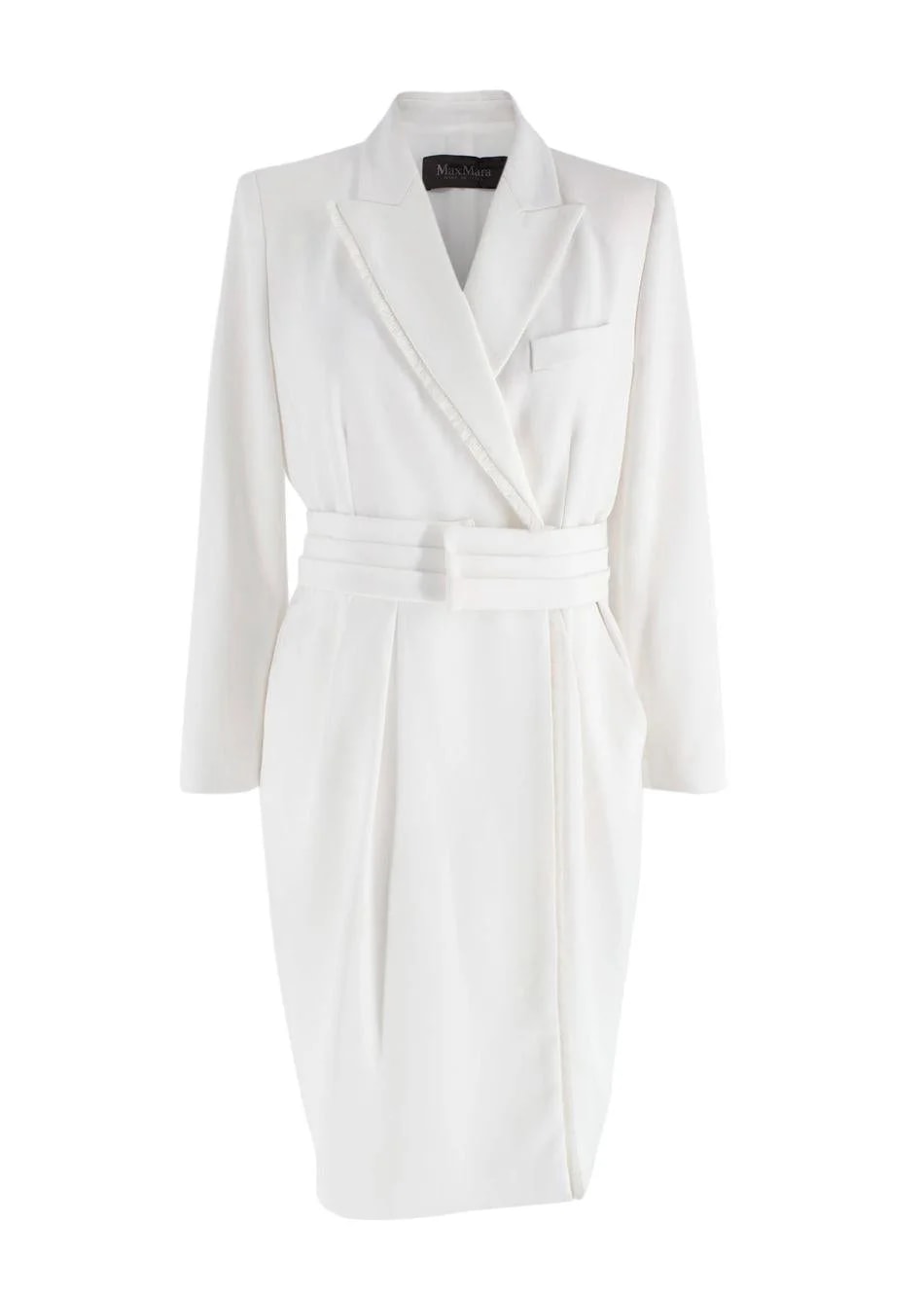 MaxMara — MaxMara Blazer Dress With Fringe Trim Detail — Clothing — resale
