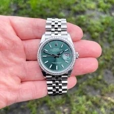 Rolex Datejust 36mm Full Set 2025 Unworn Diamonds 126200 Green Diamond 3