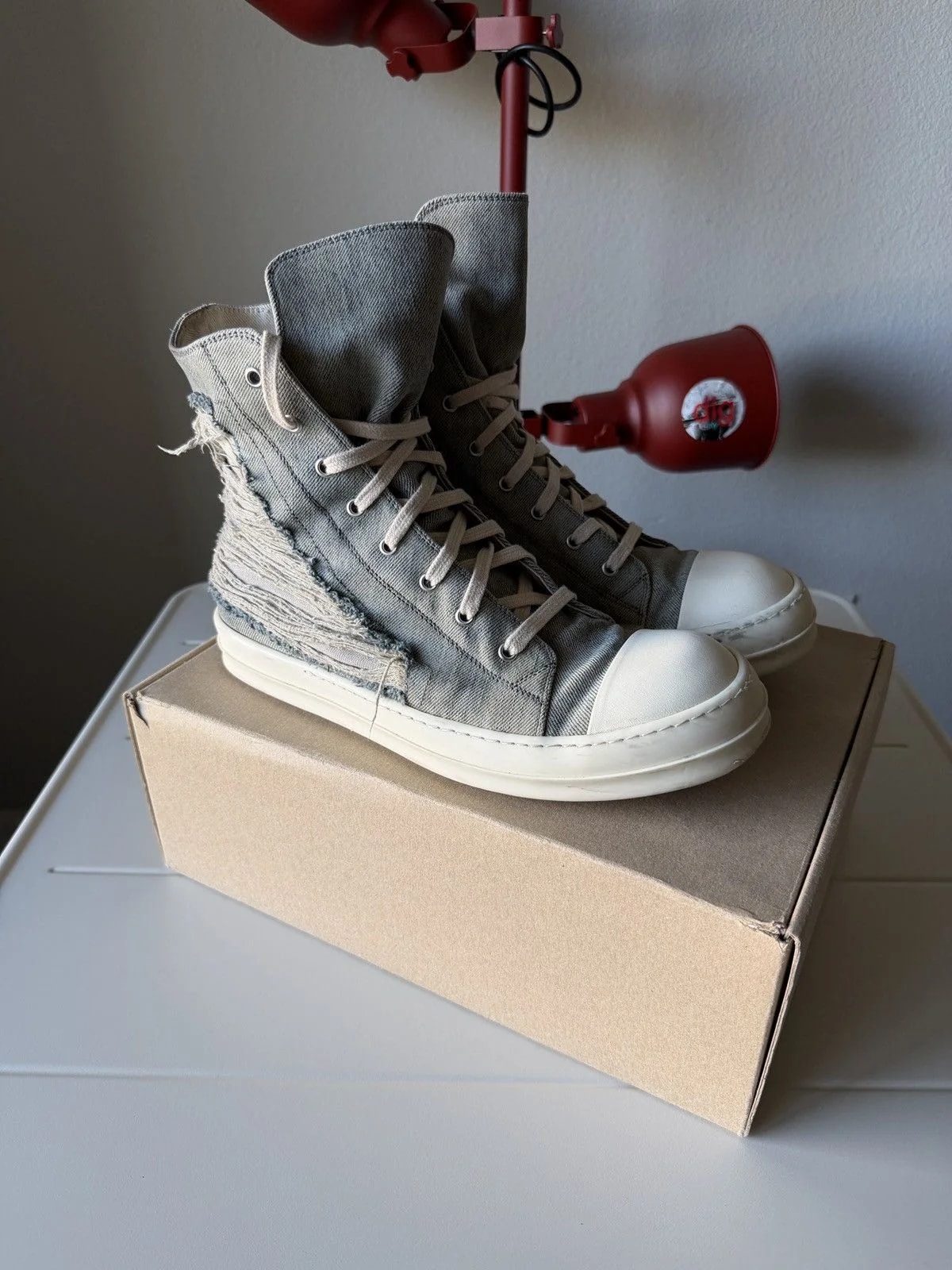 Rick Owens DRKSHDW — Rick Owens Drkshdw Distressed Ramones 44/11 — Sneaker — resale