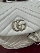 Unused Gucci GG Marmont Matelasse Mini Chain Backpack 598594 3