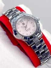 TAG Heuer — Swiss [N.] Tag Heuer Aquaracer Diamond Pink Dial New Battery — Watch — resale