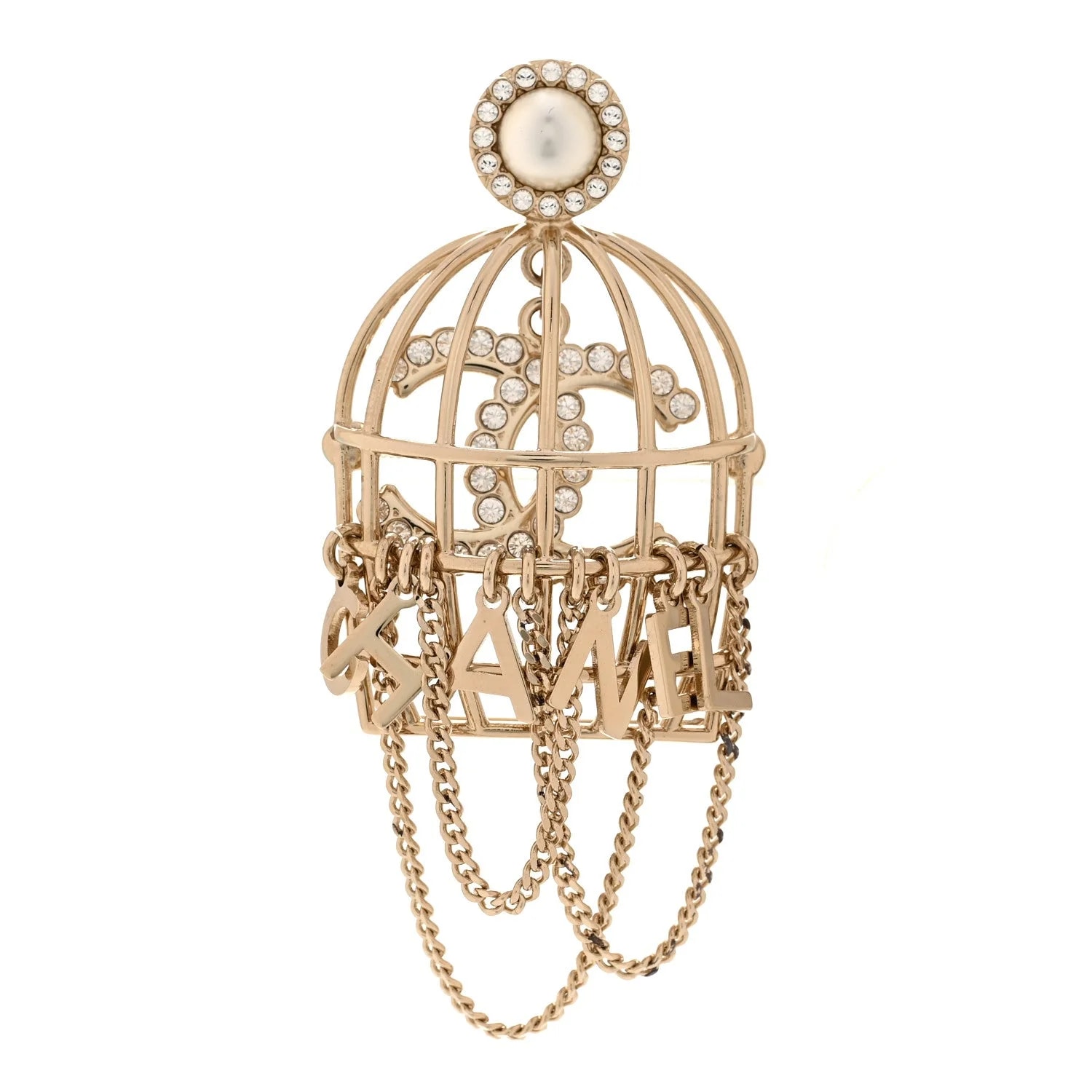 Chanel — Birdcage Pin Brooch Light — Accessory — resale