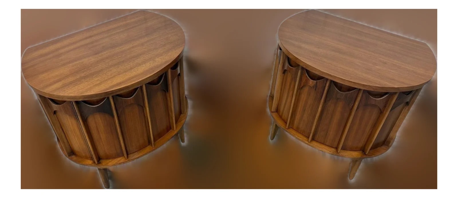 Kent Coffey — Mid-Century Modern Kent Coffey "Perspecta" Commode Nightstands - Set of 2 — Furniture — resale