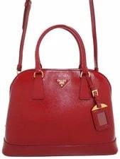 Prada — Prada Vernice Promenade 2way — Handbag — resale