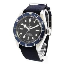 Tudor — Tudor 79230B Heritage Black Bay Automatic Stainless Steel Nylon Canvas Blu — Watch — resale