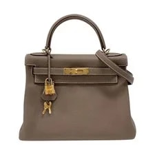 Hermès — Hermes Kelly 28 Etoupe Hardware #OK154 — Handbag — resale