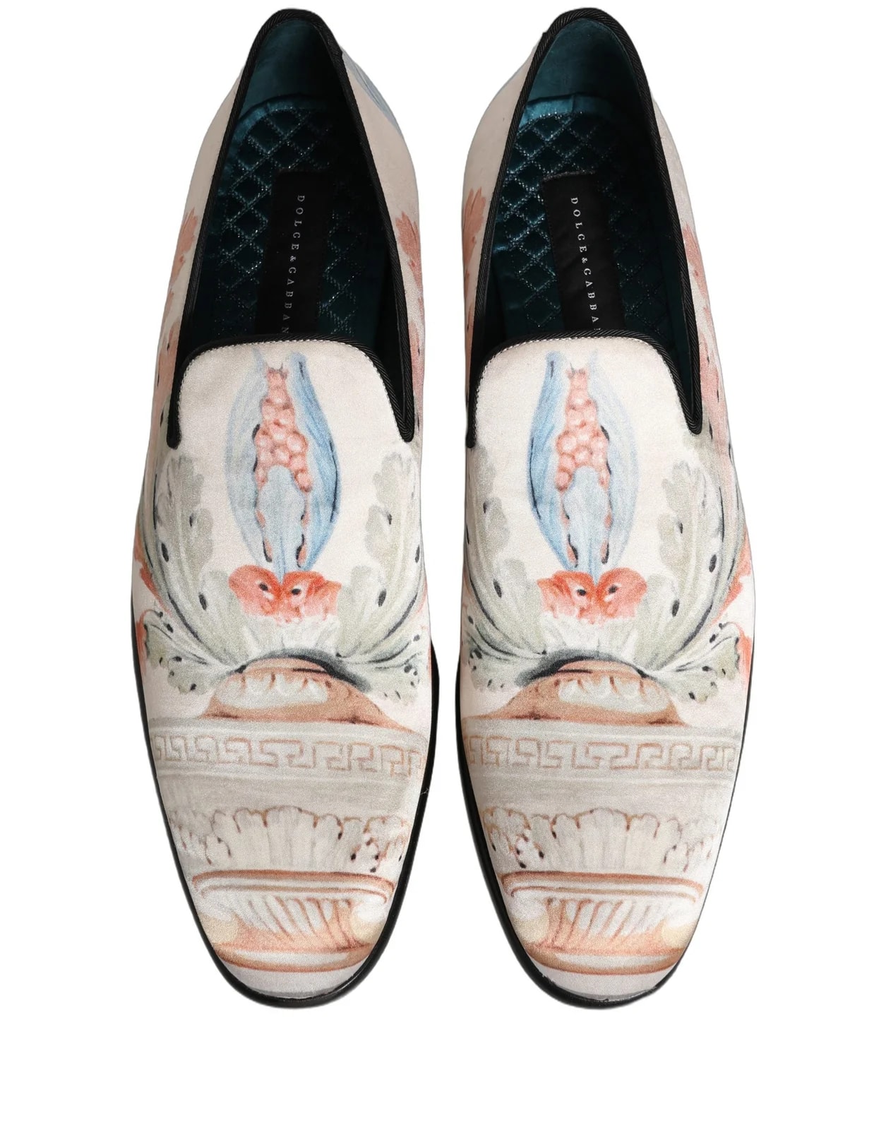 Dolce & Gabbana Floral Vase Slip on Dress Loafers Shoes 3