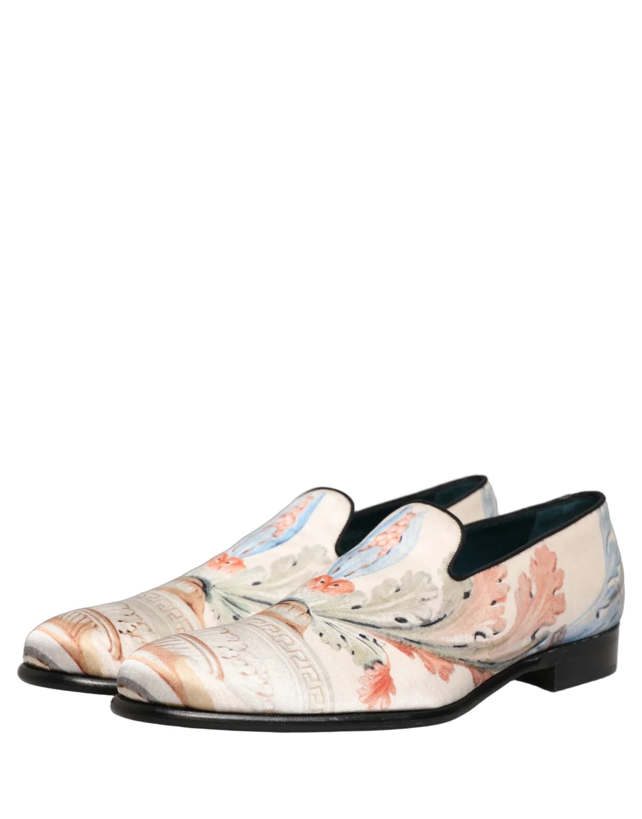 Dolce & Gabbana Floral Vase Slip on Dress Loafers Shoes 4