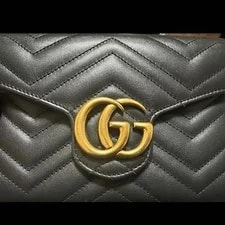 Gucci GG Marmont Super Mini Chain Wallet From Japan 3