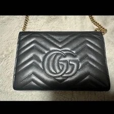 Gucci GG Marmont Super Mini Chain Wallet From Japan 4