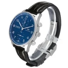 IWC Portugieser Classic Blue Dial Steel IW371491 Box Card 3