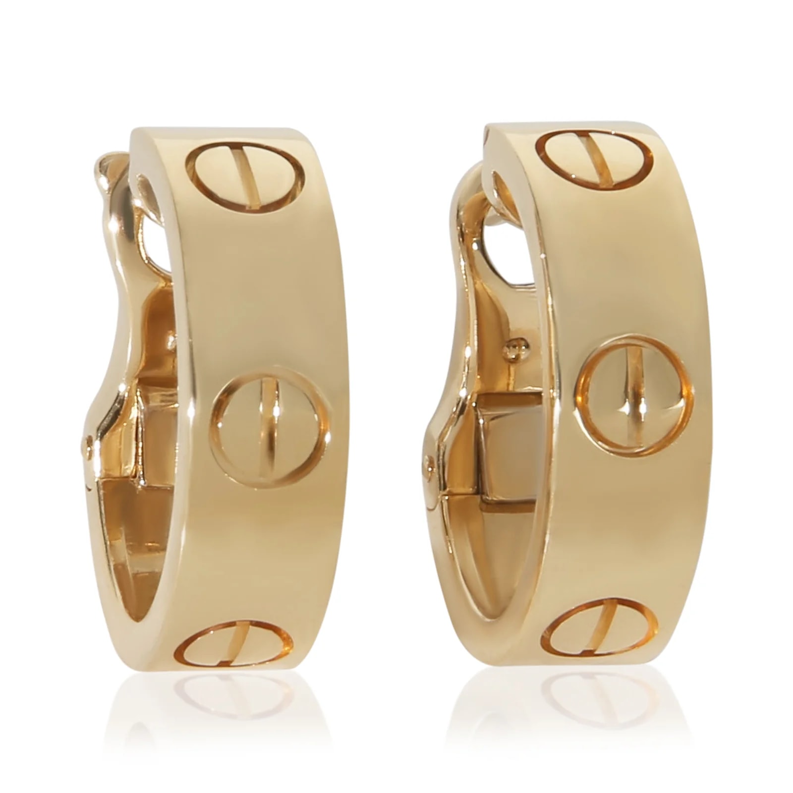 Cartier — Cartier Yellow Gold Love Classic Model Hoop 18k — Jewelry — resale