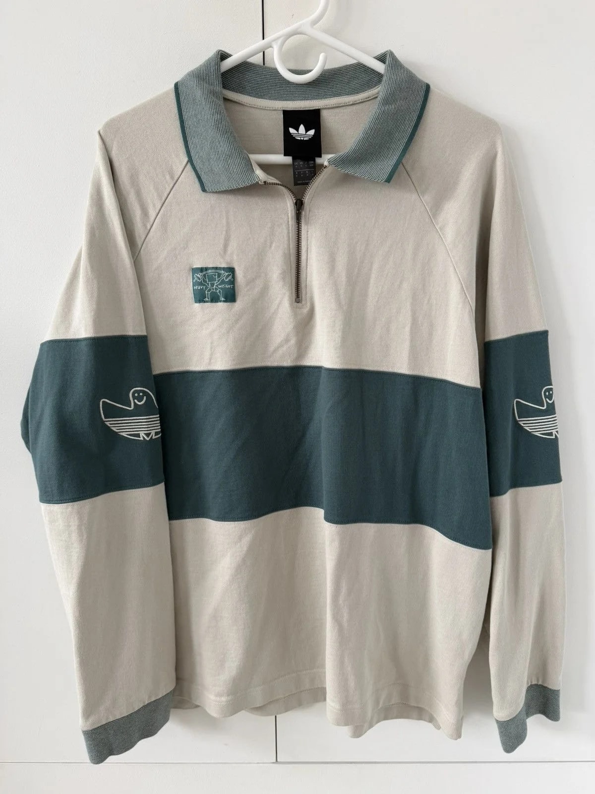 Adidas — Adidas Originals Shmoofoil Heavyweight Alumni Rugby Shirt — streetwear — resale