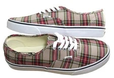 VANS — Vans Authentic Plaid Casual Skate Boat Shoes — Sneaker — resale
