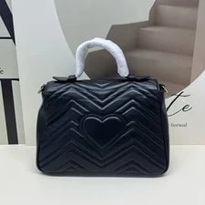 Gucci GG Marmont Medium Top Handle Crossbody Duty Pai 2