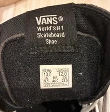 10.5US Vans Sk8-Hi Checkered Flag and High Monotone LTD 4