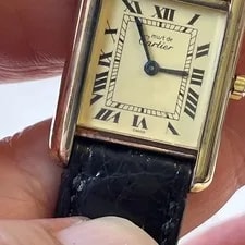 Cartier Tank Quartz Ref 6601 Gold Plated Over Sterling Silver 3