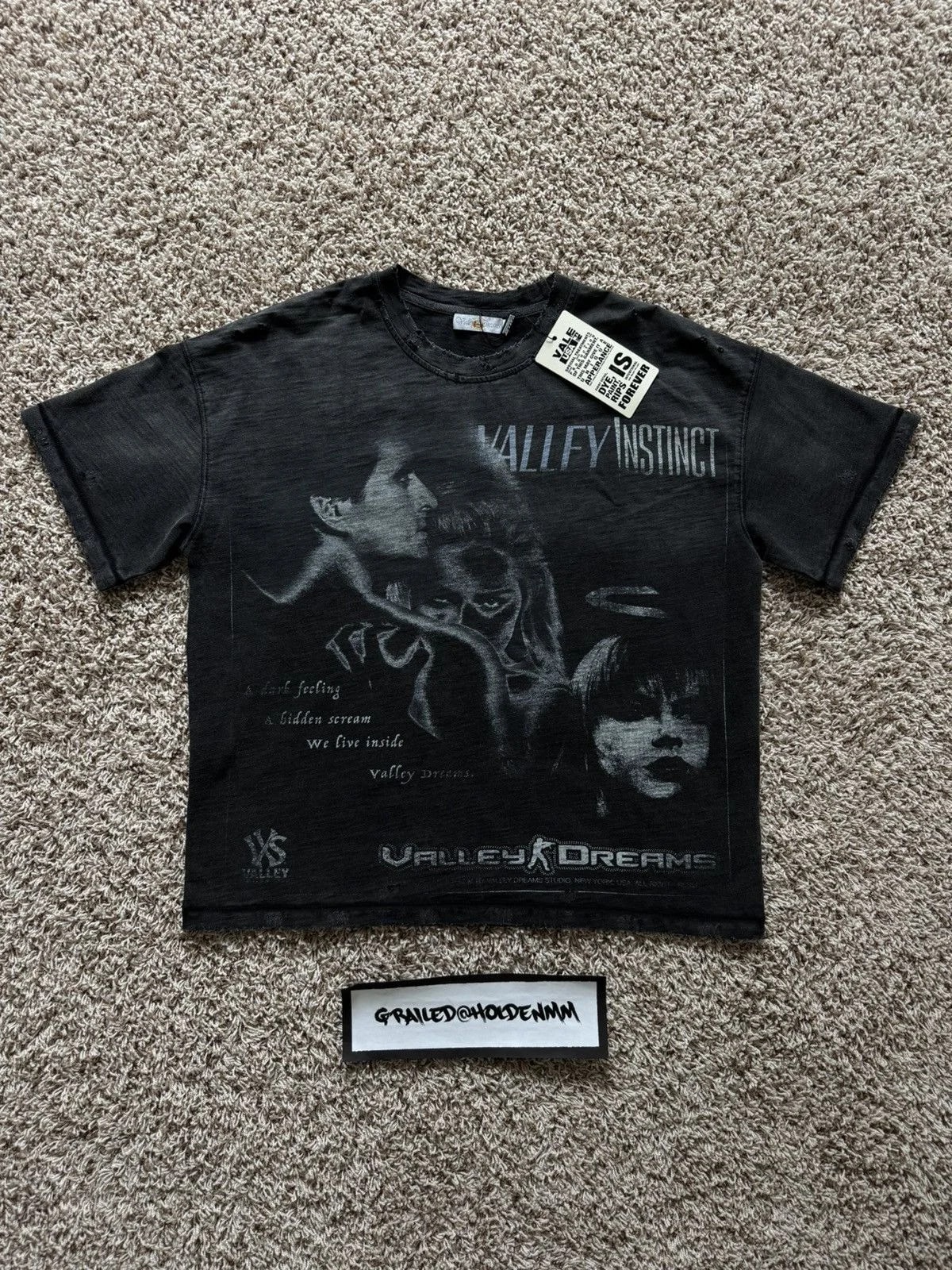 Vale Forever Valley Instinct Tee Black — streetwear — resale