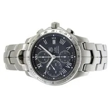 With TAG Heuer Link Chronograph CJF2119 SS Black Automatic S 41100099881 US 2