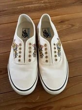 10.0US Vans Trippy Floral Marshmallow Embroidery LTD Collection 4