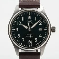 IWC — IWC Pilot Mark XX IW328205 SS & Leather AT Green-Face — Watch — resale