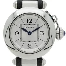 Cartier — Cartier Miss Pasha W3140025 Silver Dial Quartz Leather 26mm — Watch — resale