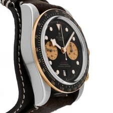 Tudor Black Bay Chronograph Steel Gold Auto 41mm Bund Strap 79363N 3
