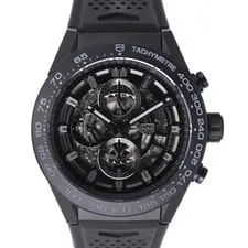 Tag Heuer — Tag Heuer CAR2A91.FT6071 Carrera Caliber Heuer 01 Black From Japan — Watch — resale