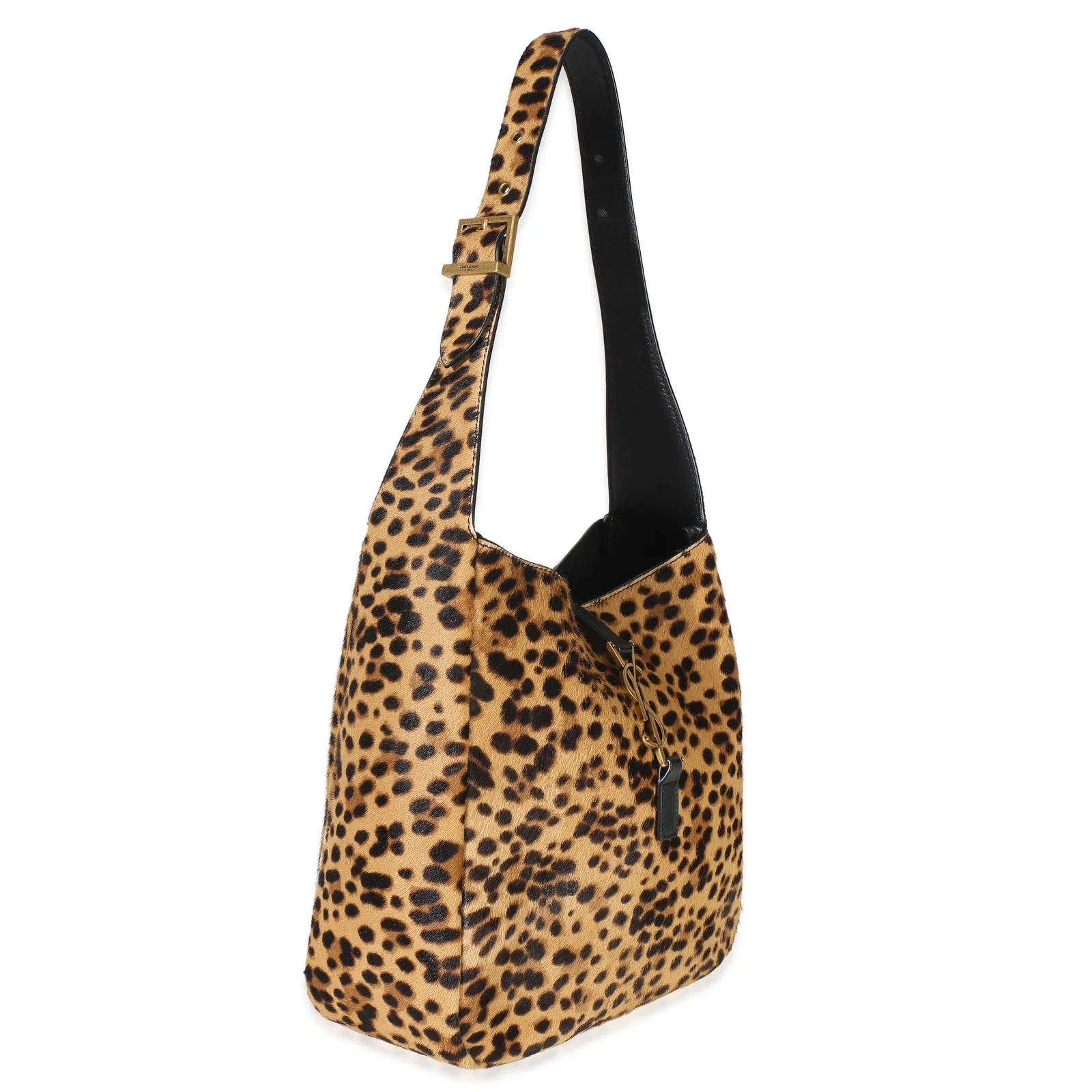 Saint Laurent Pony Hair Leopard Print Small le 5 A 7 Soft Hobo Pony-style 3