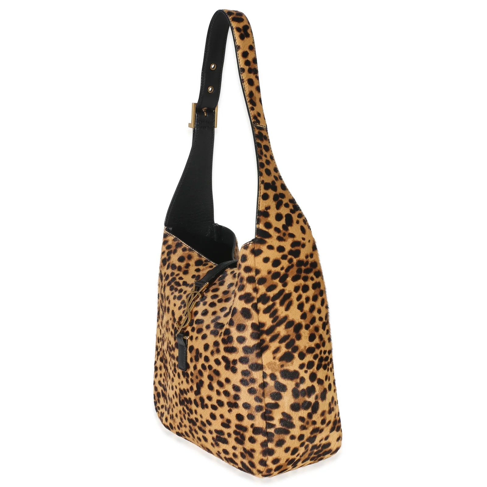 Saint Laurent Pony Hair Leopard Print Small le 5 A 7 Soft Hobo Pony-style 4
