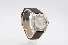 Breitling Cockpit Lady Silver Dial on Leather A71356 Complete 2014 4