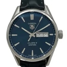 Tag Heuer — TAG Heuer Carrera Caliber 5 Day Date WAR201E Navy Stainless Steel S Wristwat — Watch — resale