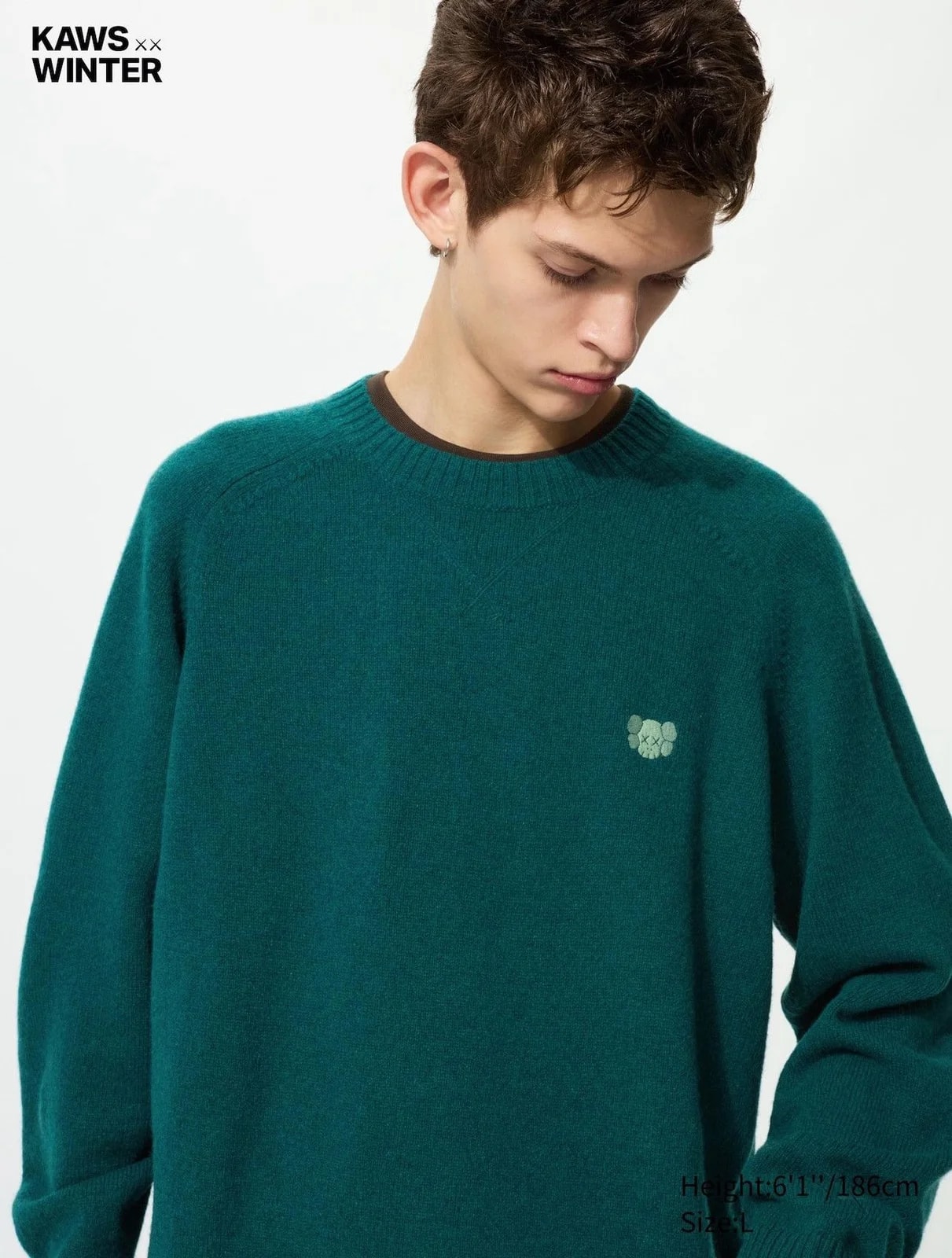 KAWS — Kaws X Uniqlo 2025 Lambswool Crewneck Sweater — streetwear — resale