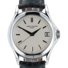 Patek Philippe Calatrava Silver Dial 18k White Gold 37mm Automatic ’S 5107G 2