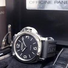 Panerai 44mm Black Dial 8 Days Luminor Base PAM560 PAM00560 (Full Set-2018) 2