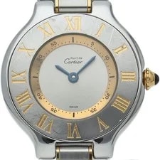 Cartier — Cartier Mast21 SM W10073R6 K18YG/Stainless Steel WomenWatch Silver — Watch — resale