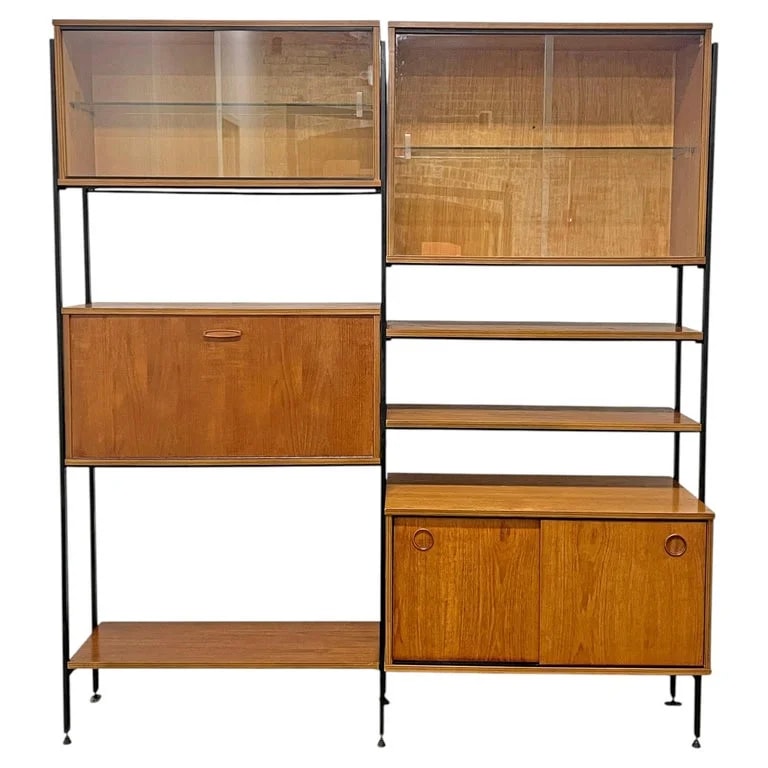 Robert Heal — Mid-Century Ladderax Free Standing Teak Wall Unit By Robert Heal, C. 1960s — Furniture — resale