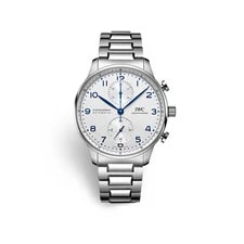 IWC Portugieser Chronograph IW371617 41mm Silver Dial Full Set Box Papers 3