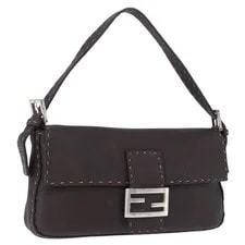 Fendi — Fendi Mamma Baguette Dark Auth am12207V — Handbag — resale